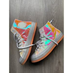 Converse Chuck 70 Hi-Vis High Top Women's 8.5 White Iridescent